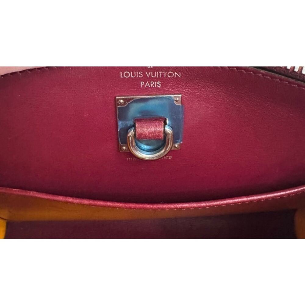 LOUIS VUITTON City Steamer MINI shoulder Handbag leather Orange EUC M42438 - Picture 14 of 16